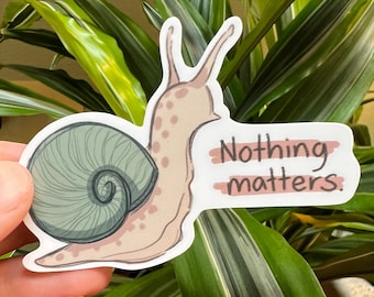Nihilistic Snail Vinyl Sticker
