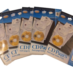 Avery 75263 CD Pages Lot of 5 Packs DVD Organizer for 3-Ring Binder New Sealed