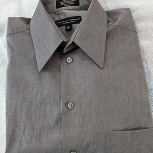 dress shirt size 15 32 33 G-style USA Men's Regular Fit Long Sleeve Solid Color Dress Shirts - French Blue - Medium - 15-15.5