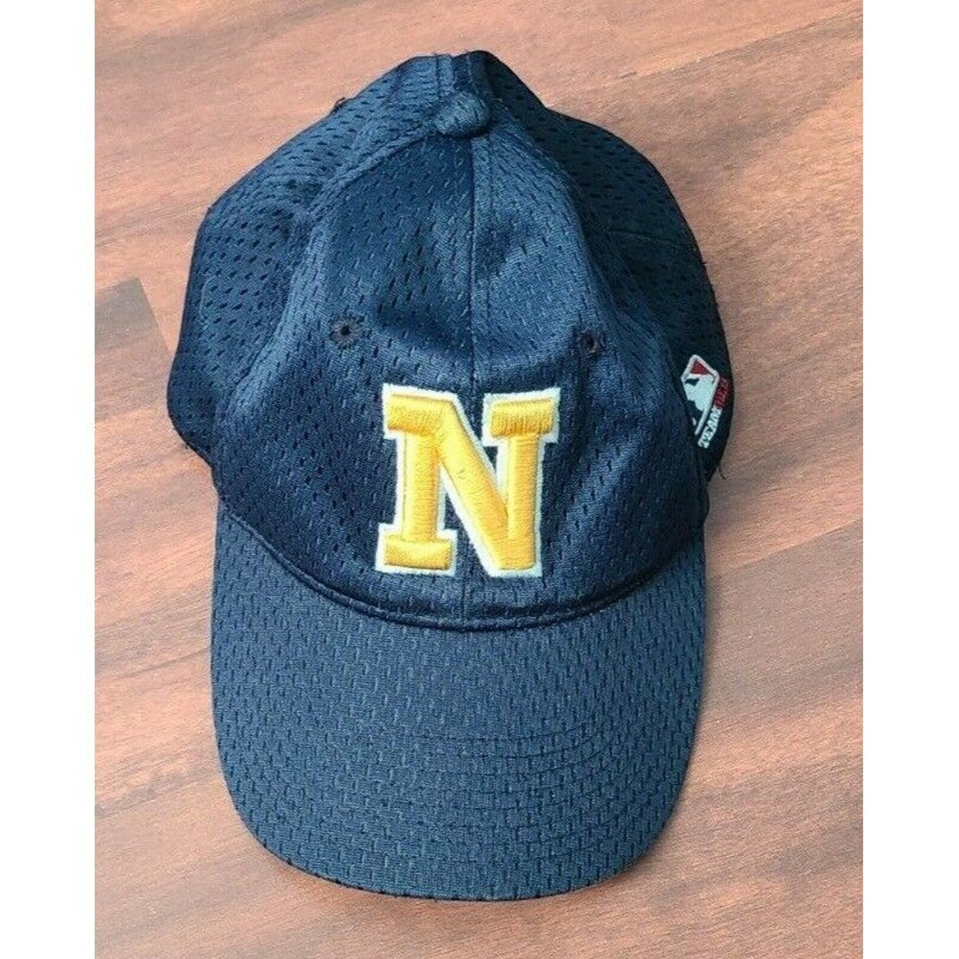 Letter N Collegiate Varsity Snapback Baseball Cap - Royal Blue, Embroidered Initial, Adjustable