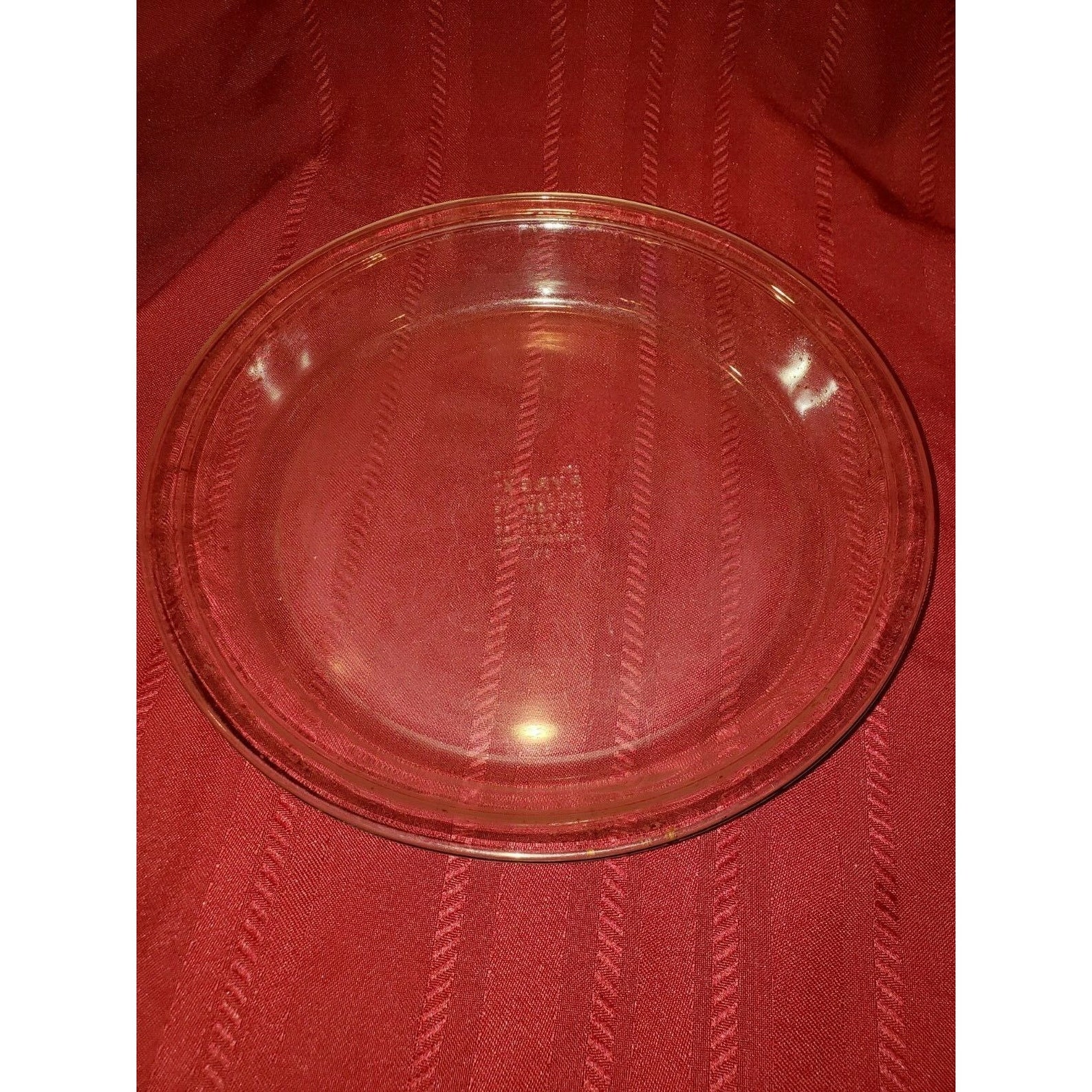 Vintage Pyrex Clear Glass Rimmed Pie Plate 209 9 inch Etsy
