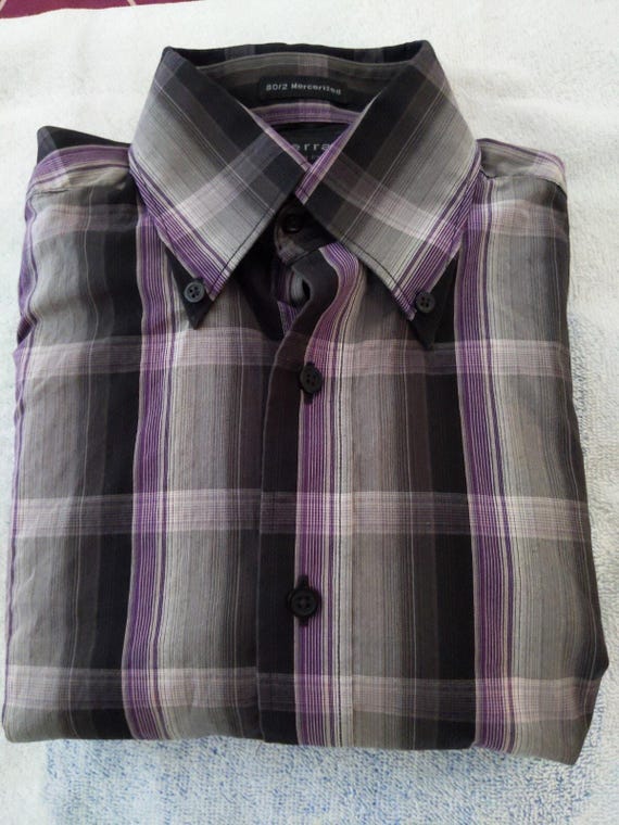 men's brown dress shirt Thursday Boot Company Men's Brown Linen Linen Shirt Size XS