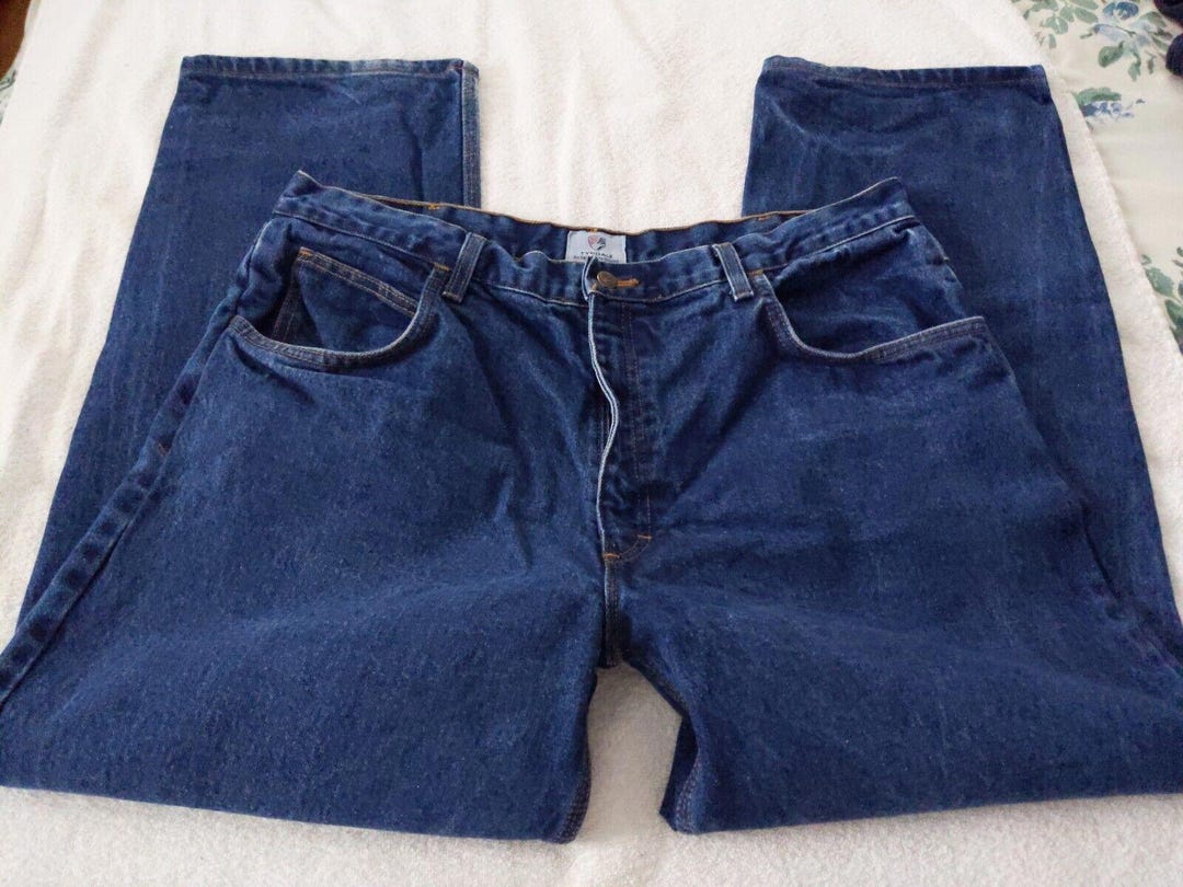 Tyndale FR Jeans Mens 40x29 Flame Resistant Work Utility Denim Blue Pre ...