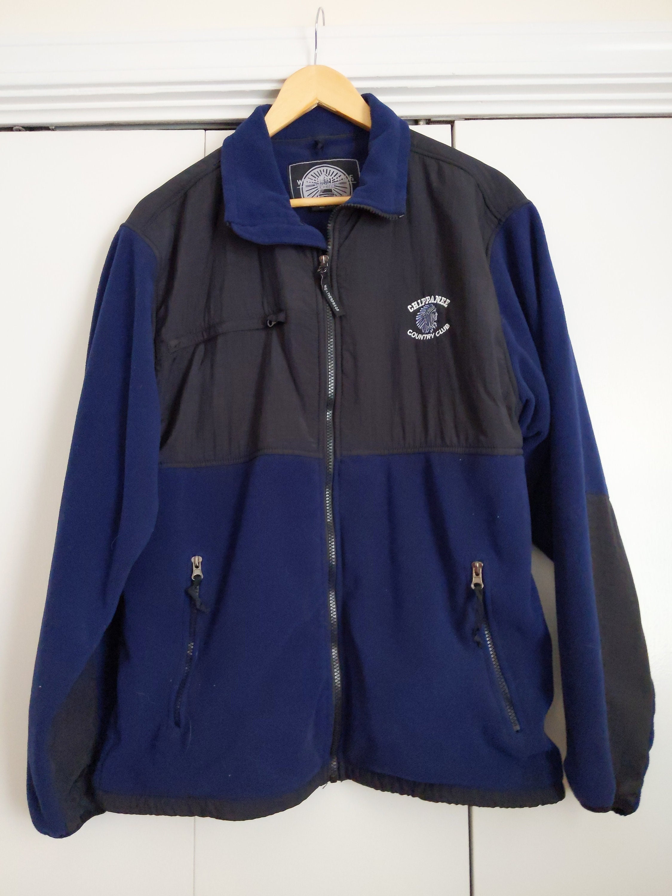 Weatherproof Size Med Full Zipper Jacket Country Club Golf Jacket