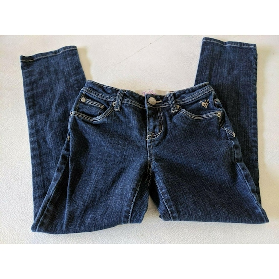 Girls Justice Simply Low Jeans Size 8R Dark Wash VG Etsy