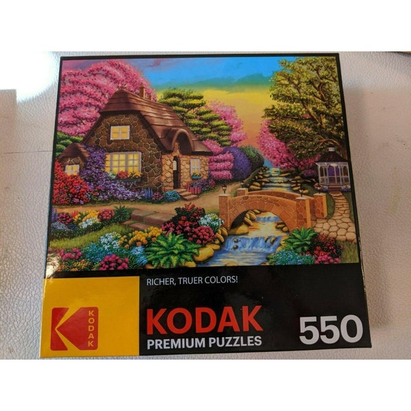 Puzzle Jigsaw kodak premium Dream Cottage Retreat 550 piece puzzle 24" x 18" NEW