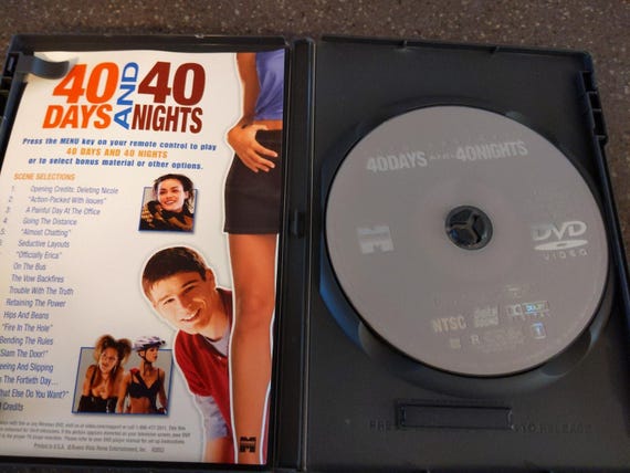 40 Days and 40 Nights DVD 2002 Josh Hartnett Shannyn Sossamon - Etsy
