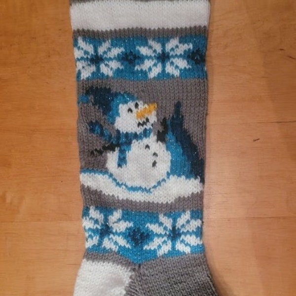 PATTERN ONLY Snowman Stocking