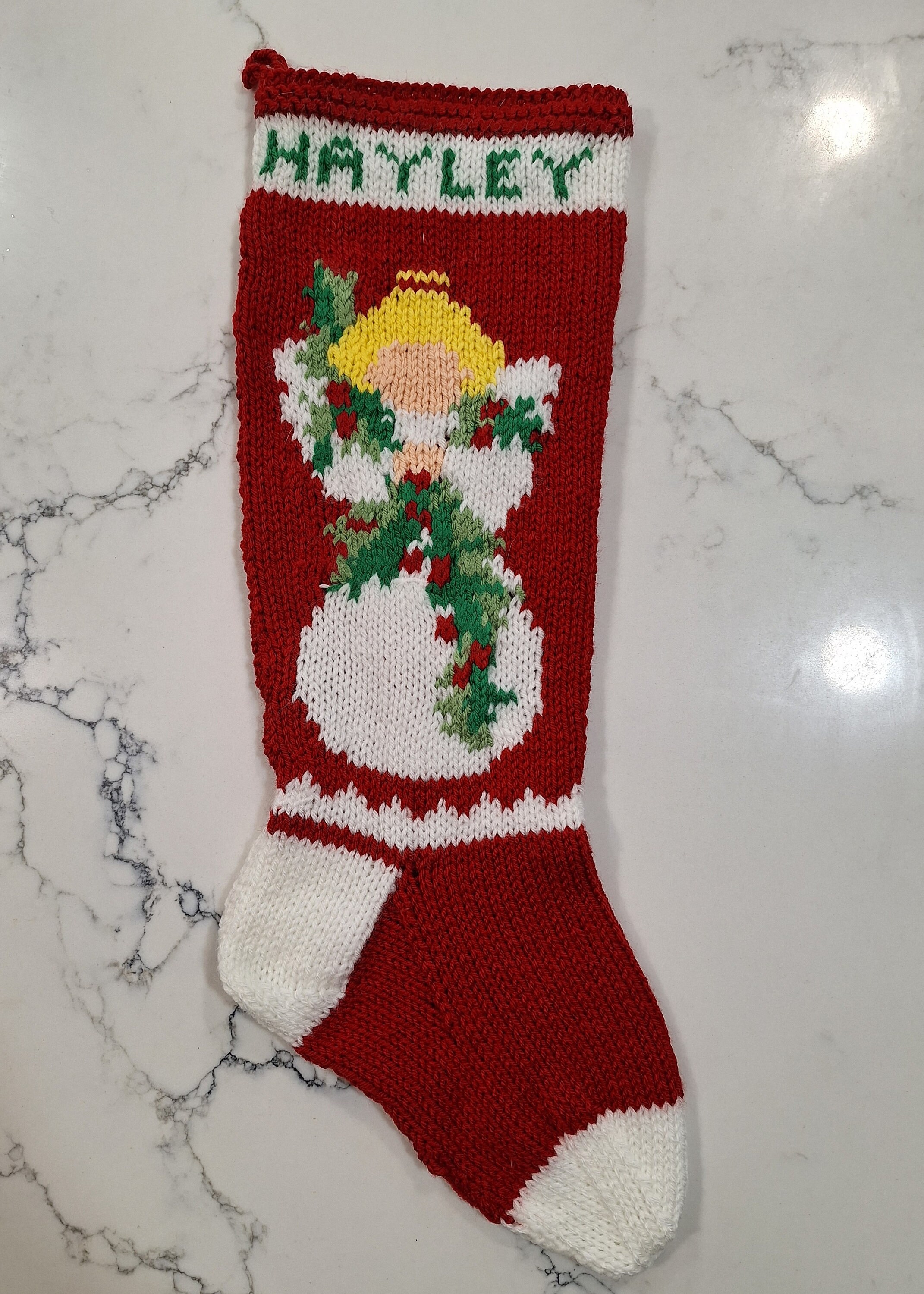 ANGEL VIBES STRETCH STOCKING IN WHITE