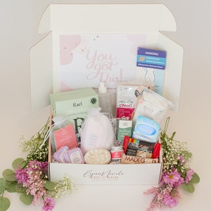 C-Section Postpartum Care Package | New Mom Gift Box | Pregnancy Gift Basket | Gifts for Expecting New Moms | Baby Shower Gift | Mothers Day
