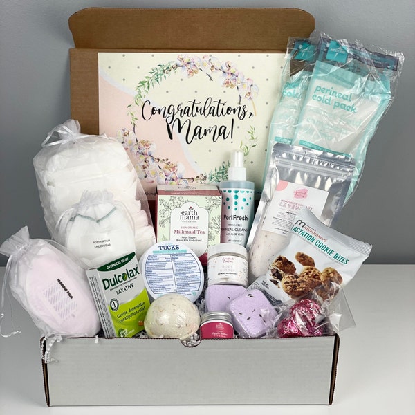 Custom Build a Postpartum Care Package | Baby Shower Gift | New Mom Gift Box | Pregnancy Gift Basket | Gifts for Expecting New Mothers
