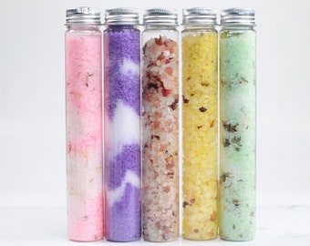 Large Botanical Bath Salt Tubes| Bath Soak