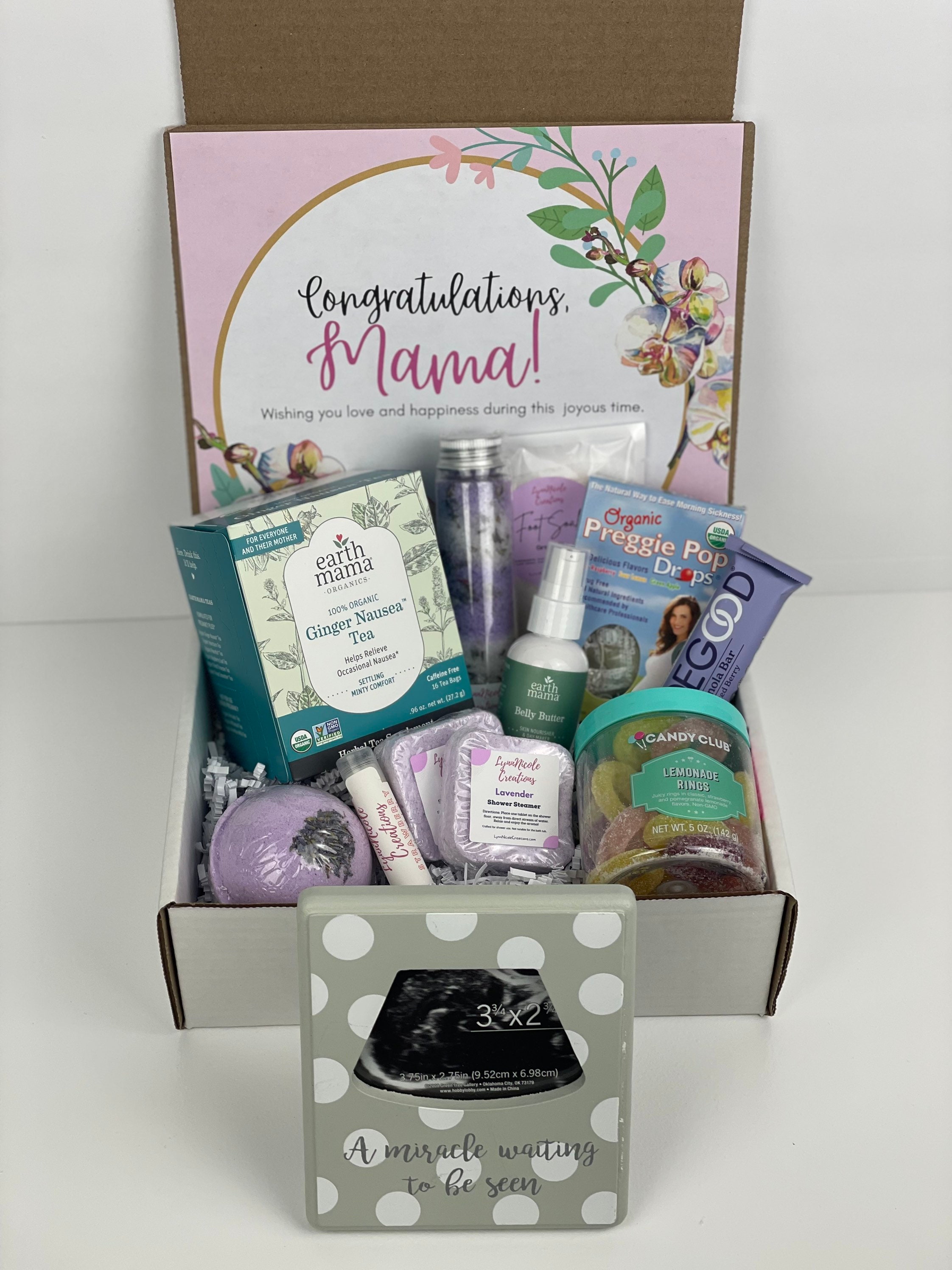 New Mom Gift Basket – 16-Pcs Congrats on Pregnancy Gift Basket for Mom to  Be with Logbook, Affirmation Cards, Pregnancy Tea -1st Trimester Pregnancy