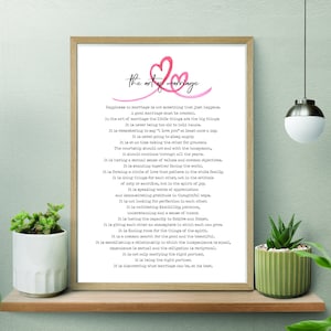 The Art Of Marriage by Wilferd Arlan Peterson, Wedding poem wall art, Marriage Quotes | Poetry Wall Art A4 PDF JPG, DIGITAL instant download