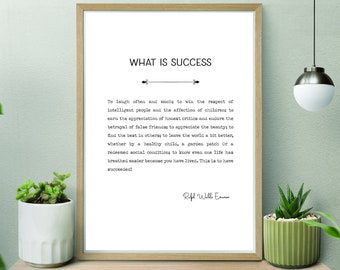 Ralph Waldo Emerson Success Poem Art Print - Etsy UK