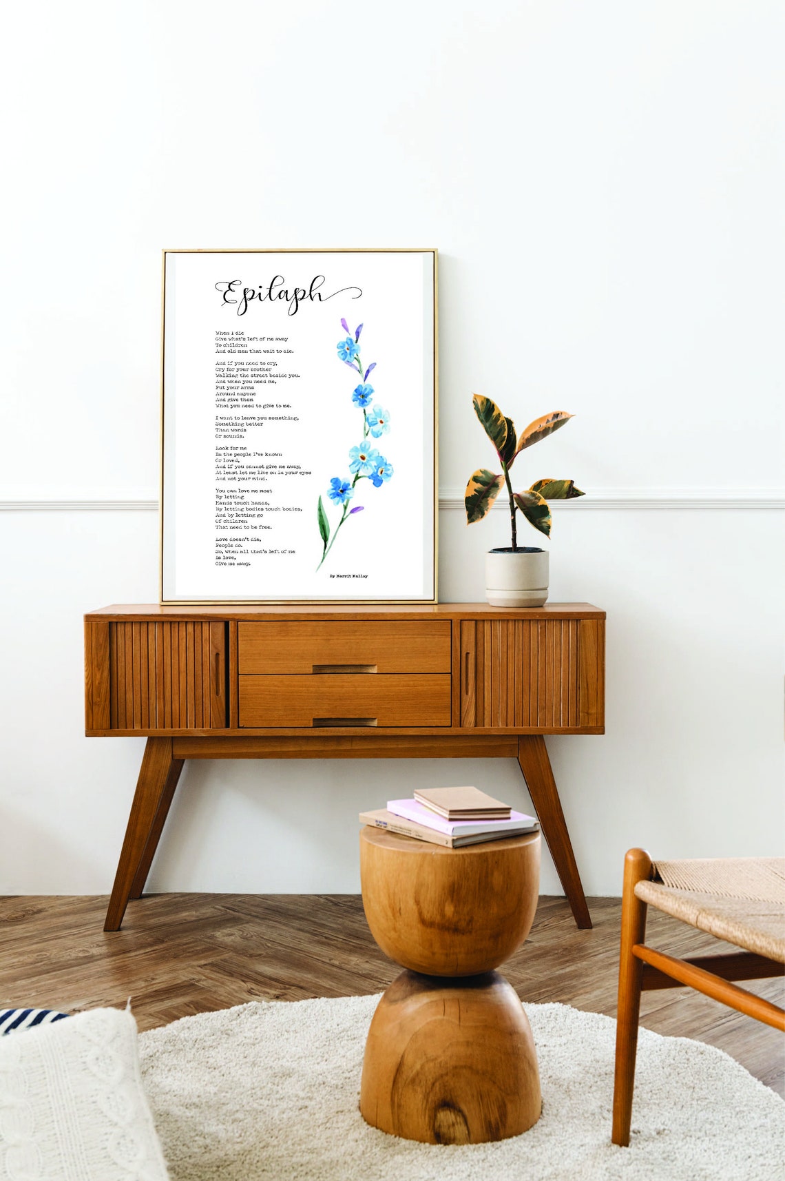 NCIS Poem on Death Epitaph Poem by Merrit Malloy When I - Etsy Canada