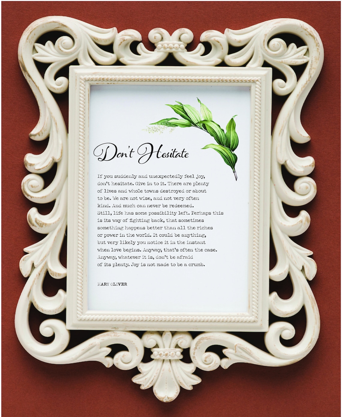Don't Hesitate Mary Oliver Poem Strength Etsy Don't Hesitate Mary Oliver Poem Strength Etsy