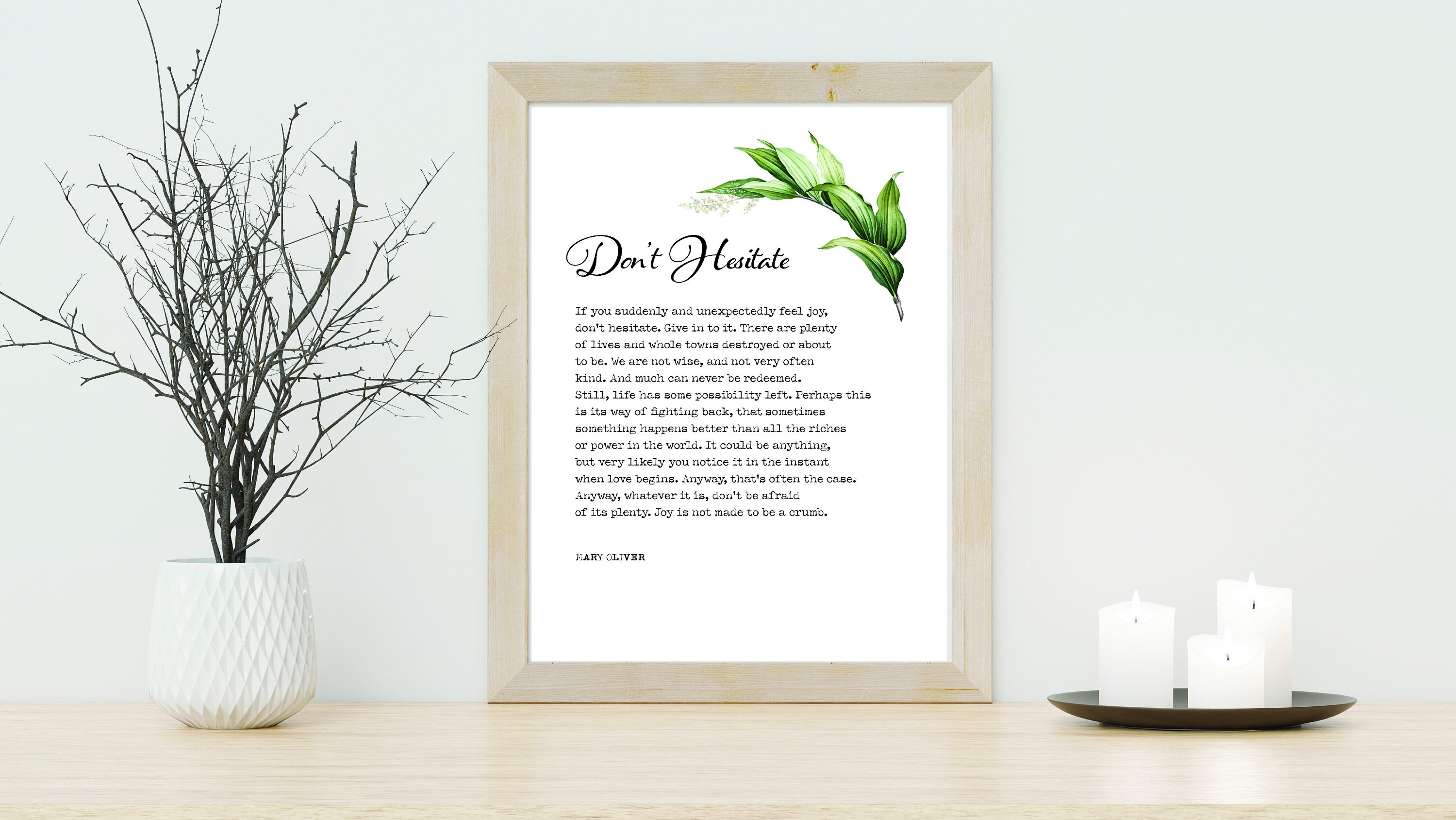 Don't Hesitate Mary Oliver Poem Strength Etsy Don't Hesitate Mary Oliver Poem Strength Etsy