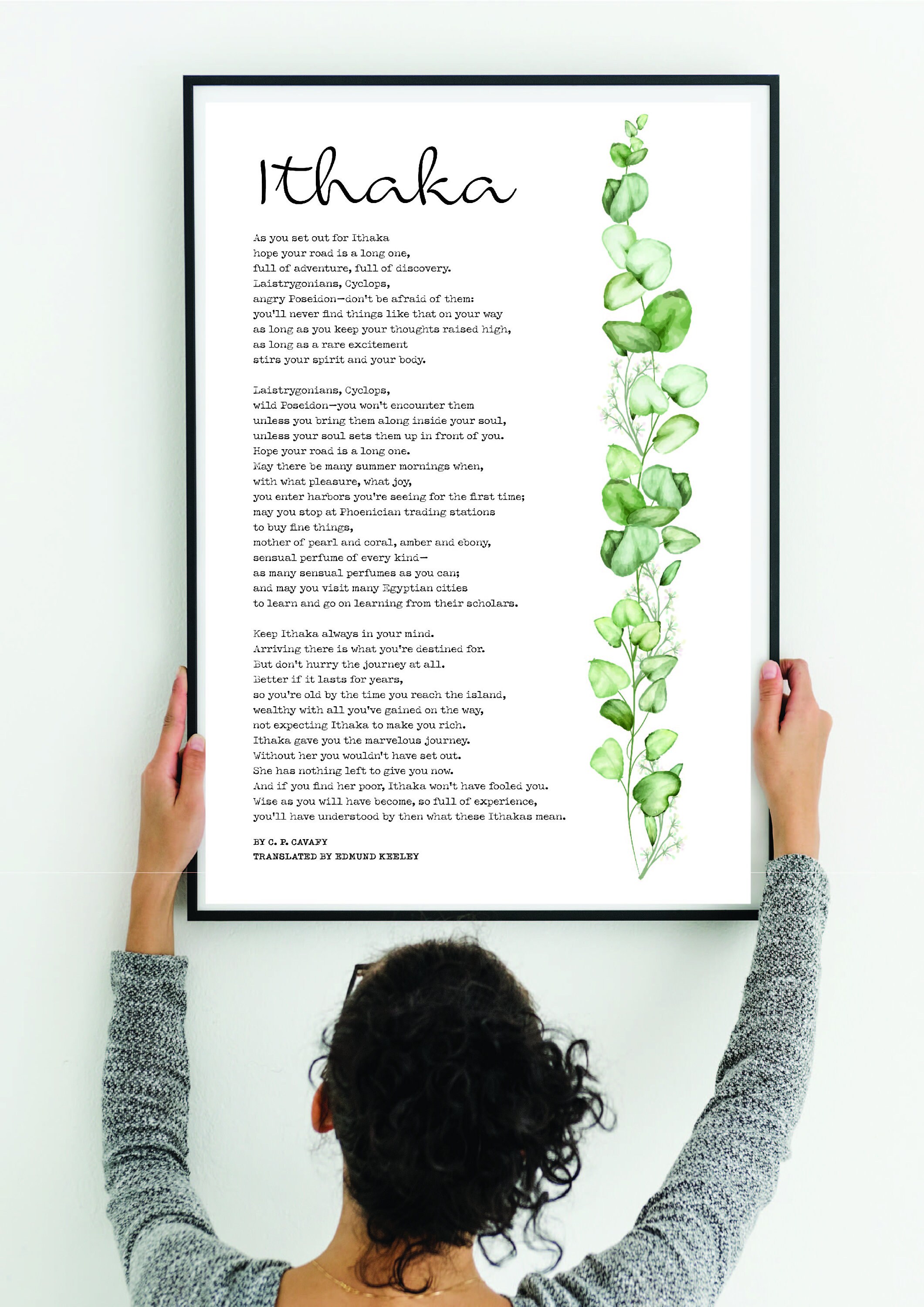 Ithaca Ithaka Constantine Cavafy Greek Poem Poetry - Etsy UK