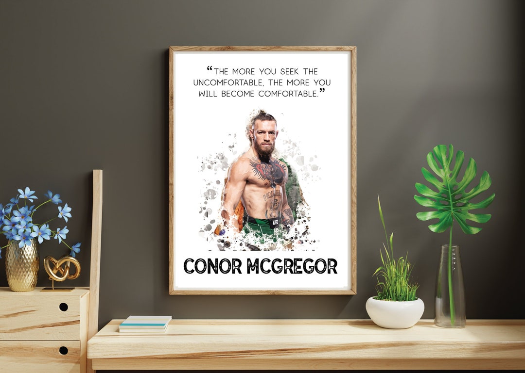 Conor Mcgregor Mixed Martial Artist Printable Poster Motivational Quote ...