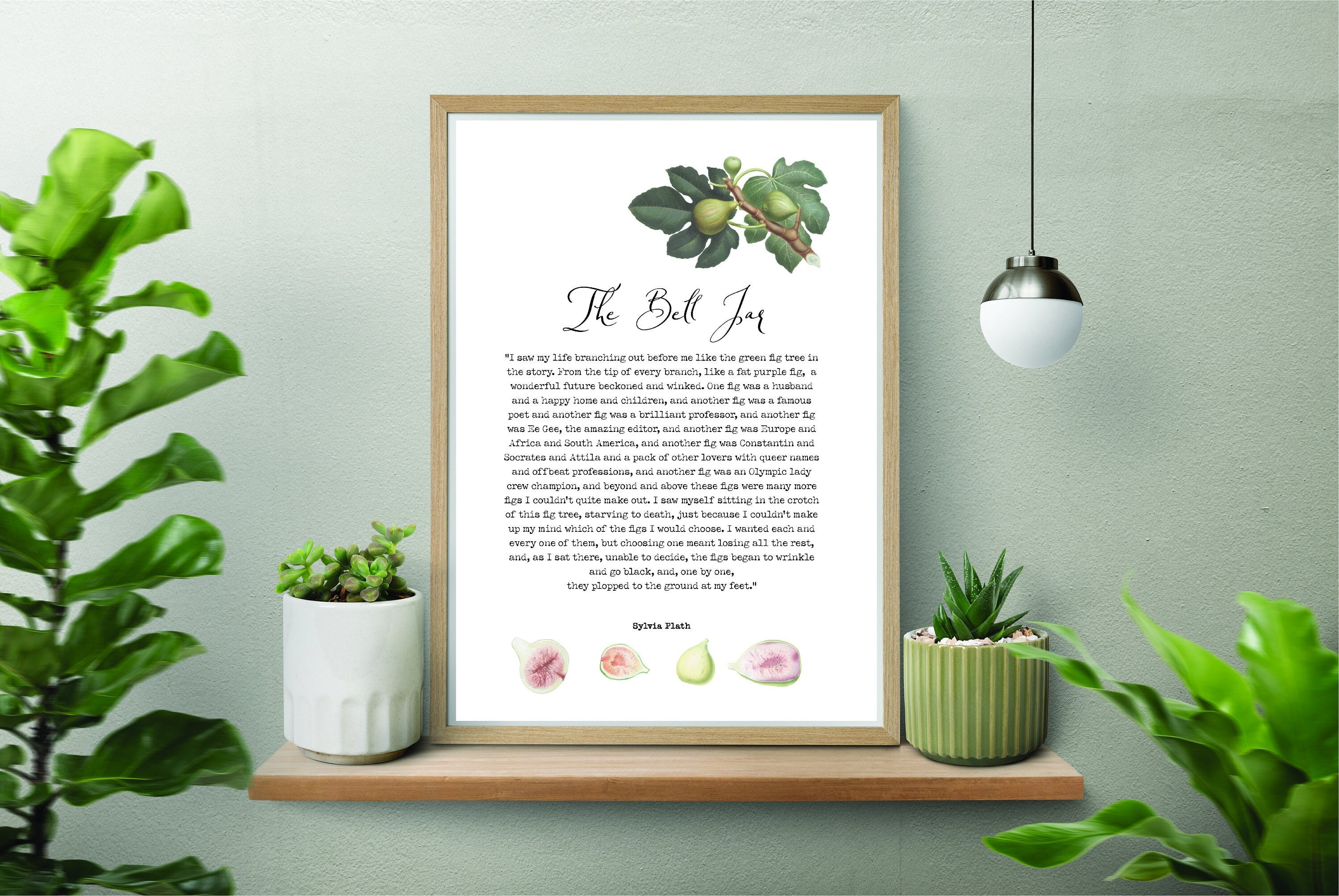 The Bell Jar Quote Sylvia Plath Art Print for Sale by aperte