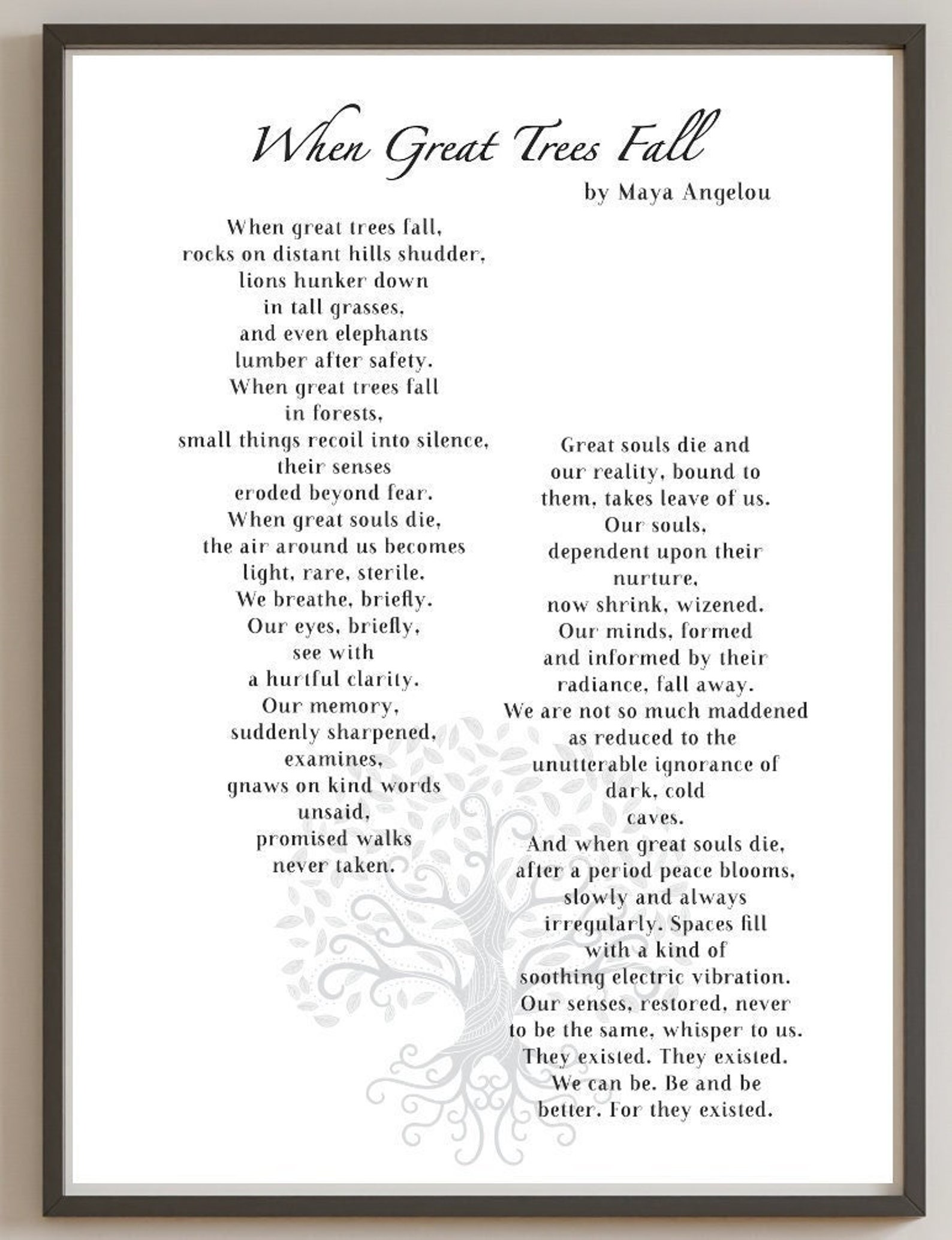 When Great Trees Fall Printable