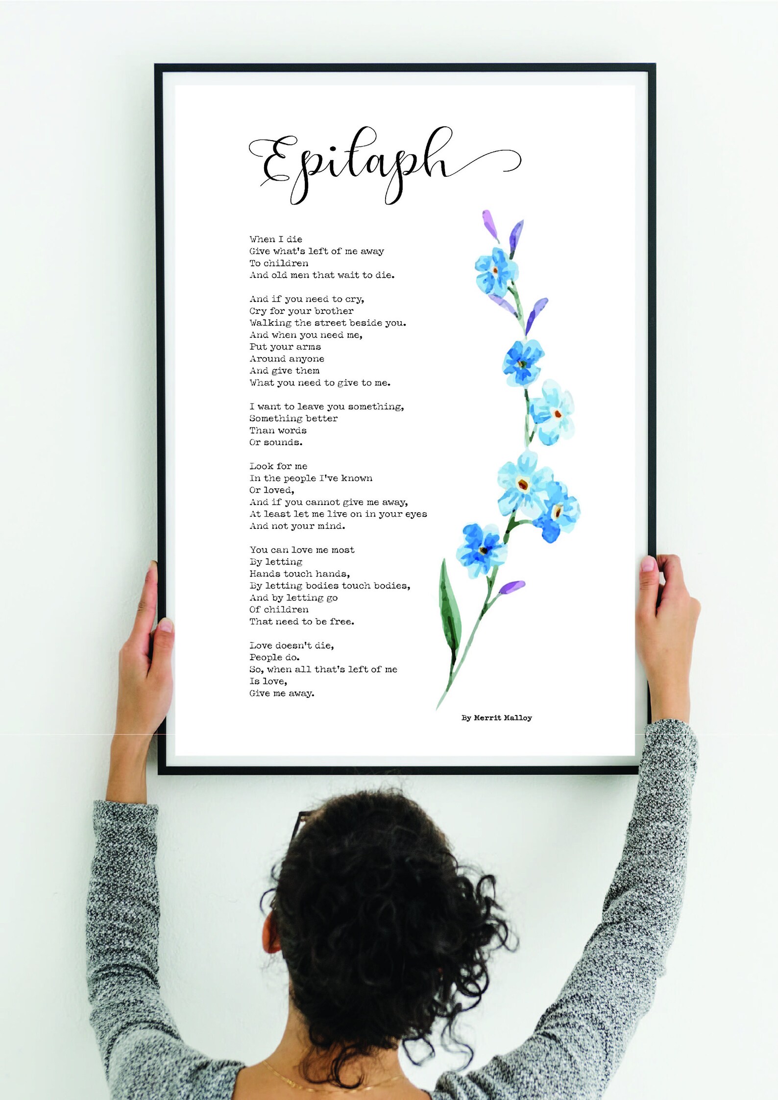 NCIS Poem On Death Epitaph Poem By Merrit Malloy When I Etsy Canada