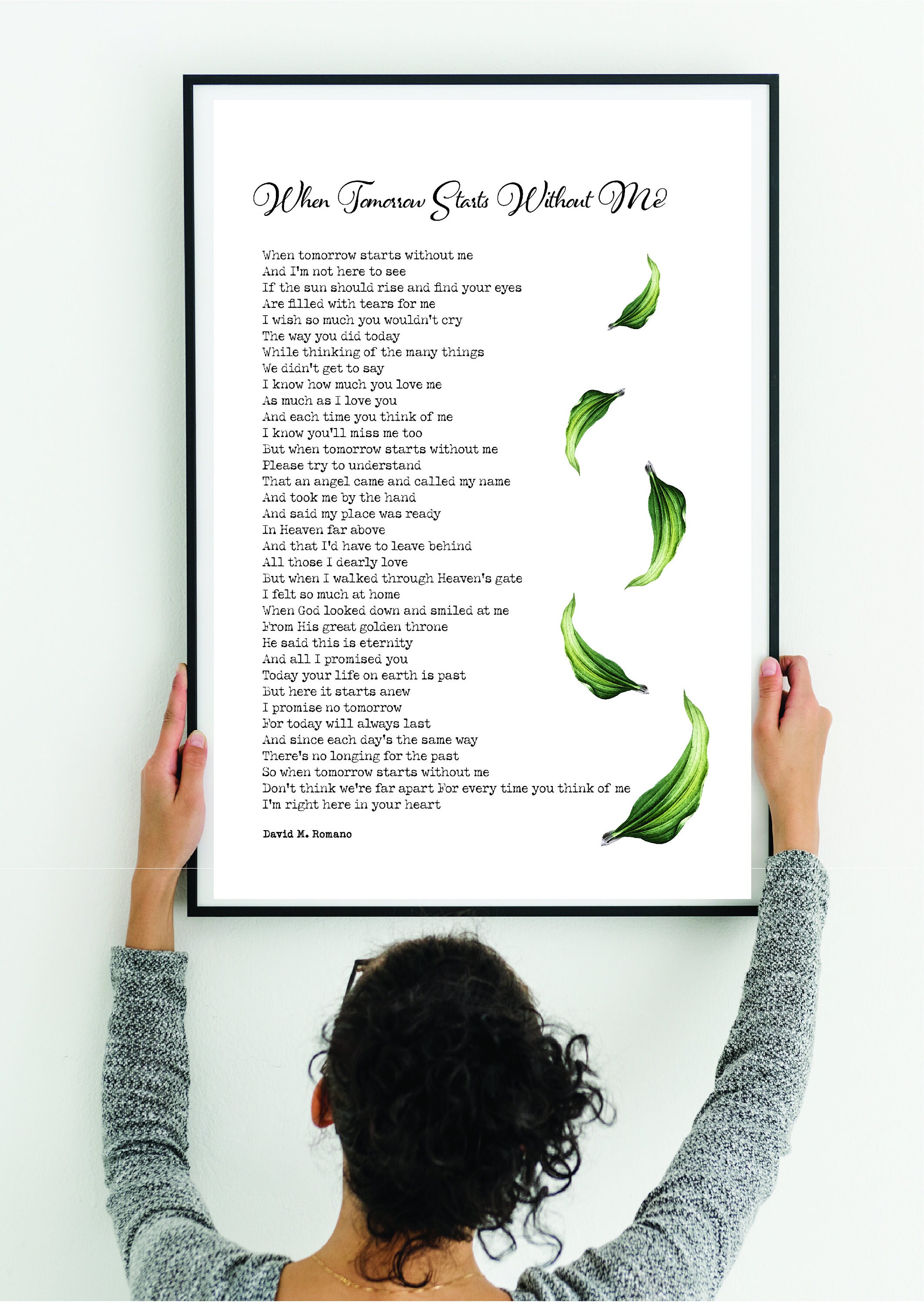 When Tomorrow Starts Without Me Printable Poem Digital - Etsy Canada