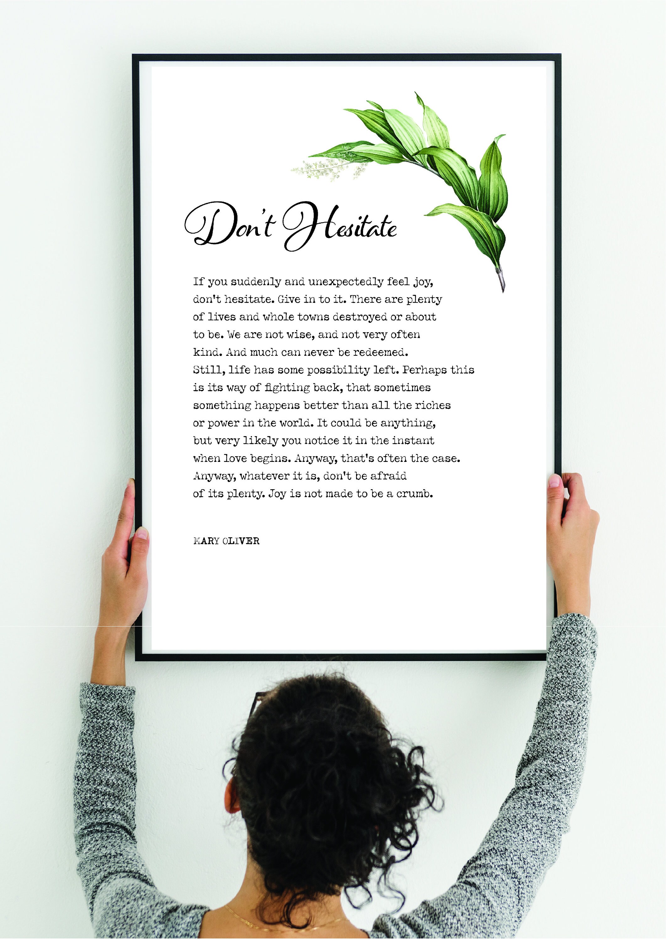 Don't Hesitate Mary Oliver Poem Strength Etsy Don't Hesitate Mary Oliver Poem Strength Etsy