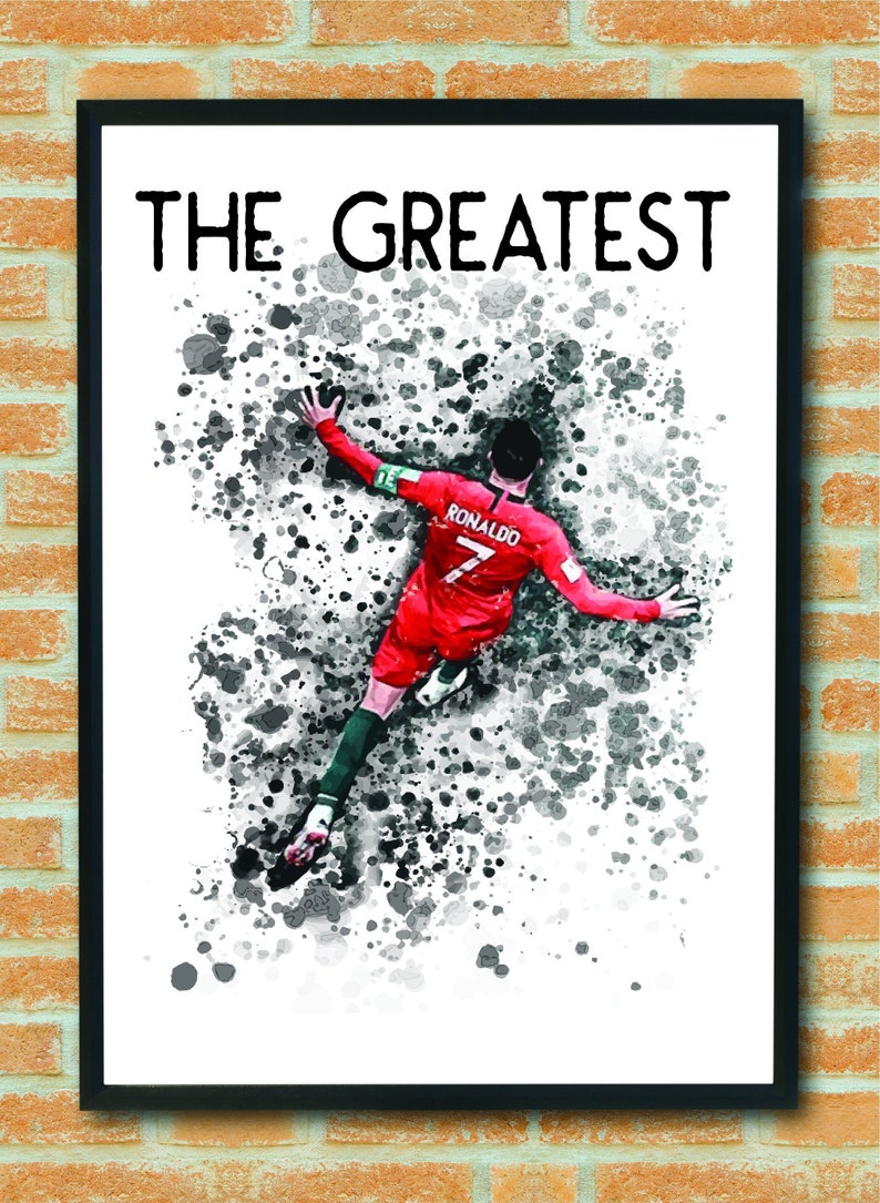 Cristiano Ronaldo Soccer DIGITAL Printable Poster Football - Etsy