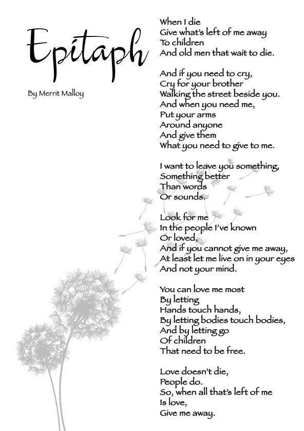 Merrit Malloy Poem Ncis Printable - Printable World Holiday
