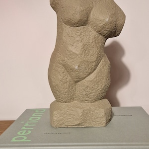Midcentury Cement Sculpture in Grey Colour