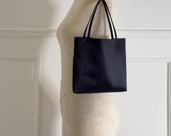 Retro Mini silk bag black Vintage handbag