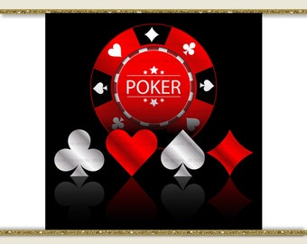 poker playing cards, poker chip, dice, eps, svg, ai and jpg file, 300 dpi, Digital Upload - Silhouette Printable. Code: 55