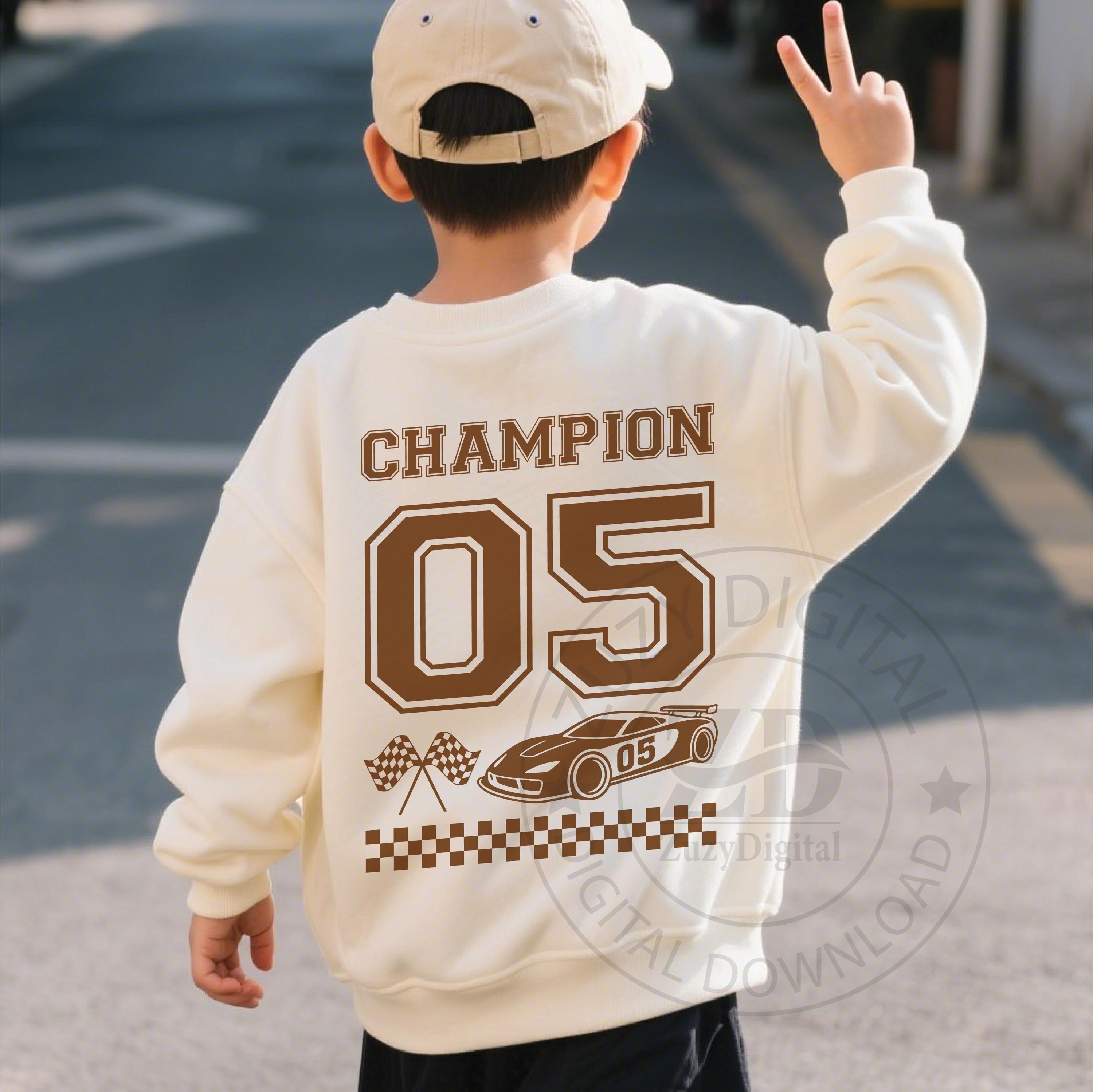 5th Birthday Race Car Clipart | Champion Number 05 (digital Download ...