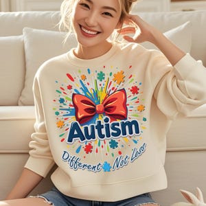 Autism Awareness PNG: Different Not Less Puzzle Design (Digital Download)