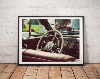Buick Eight Classic Car Interior - Fine Art Print