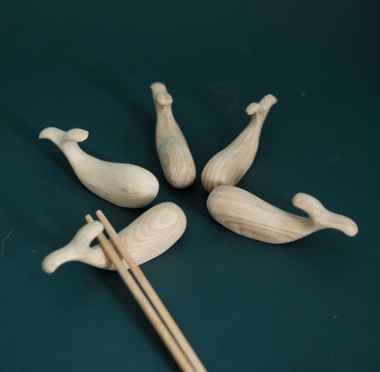 Wooden Whale Chopstick rest holder/Spoon Etsy