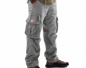 Green Cargo Combat Trousers