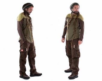 Brown Cargo Combat Trousers