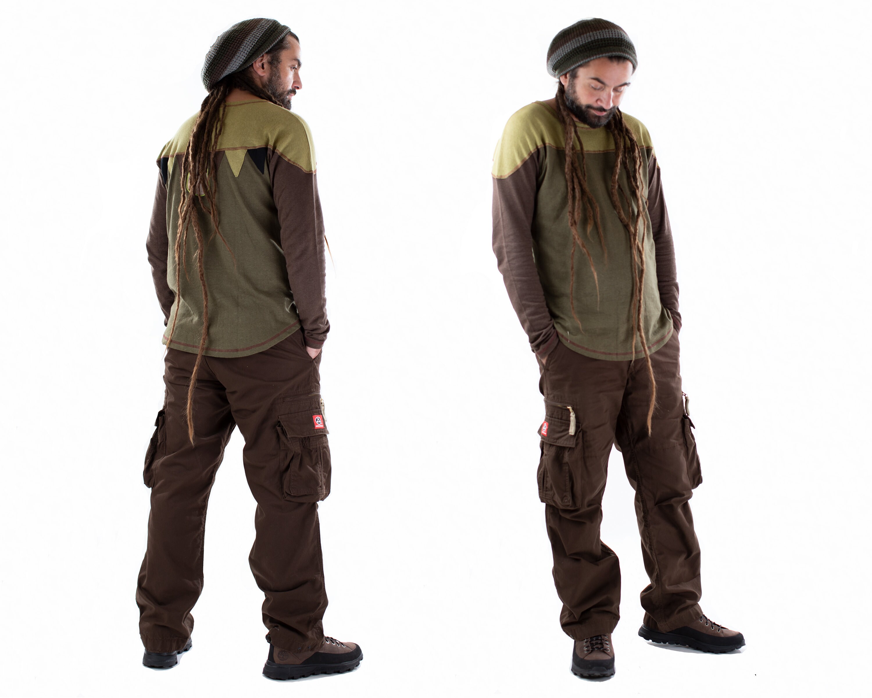 Brown Cargo Combat Trousers Etsy UK