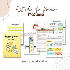 Estudo do Meio, 1º ano, 2º ano, dias e meses do ano, meteorologia, estações do ano, fichas estudo do meio