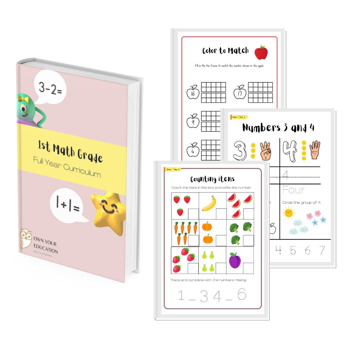 Addiction Math Pages 1st Grade Math, Learn Addiction and Subtraction, Study Unit, Math ...