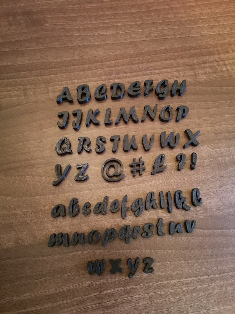 Embossing Letters Etsy