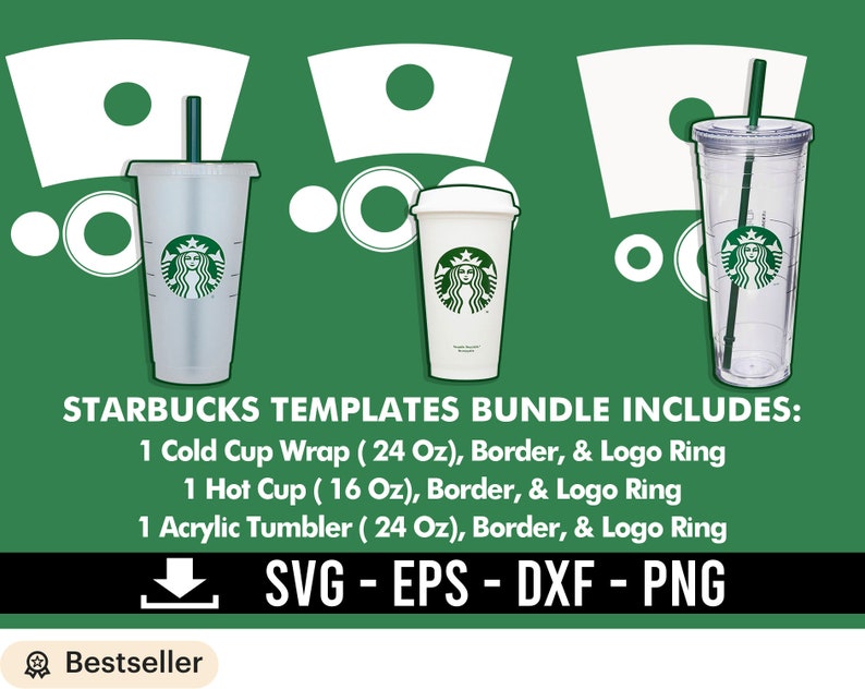 Download Special Starbucks Templates Venti 24 Oz Grande 16 Oz Tumbler Cup 24 Oz Diy Svg Full Wrap Template 100 Correct Size Starbucks Cup Svg Art Collectibles Prints 330 Co Il