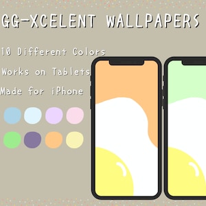 Egg-celent Wallpapers | For iPhone & iPad | | Multiple Color Choices | Egg Wallpaper | INSTANT DOWNLOAD