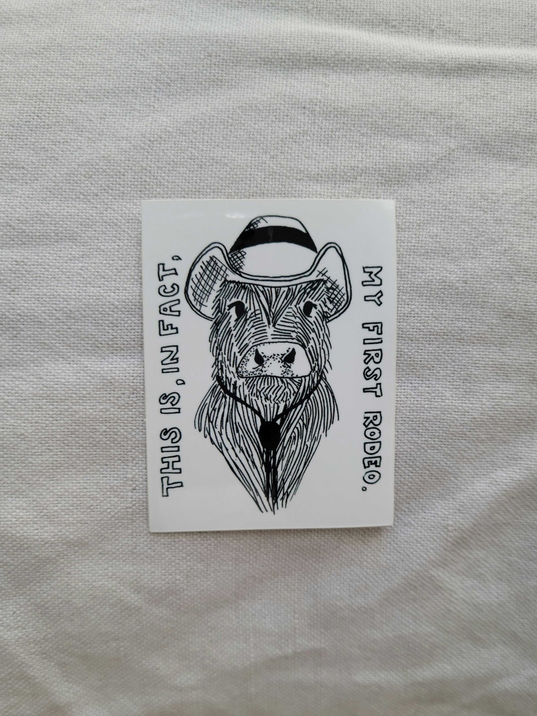 My First Rodeo Decal This Is, in Fact, My First Rodeo Sticker - Etsy