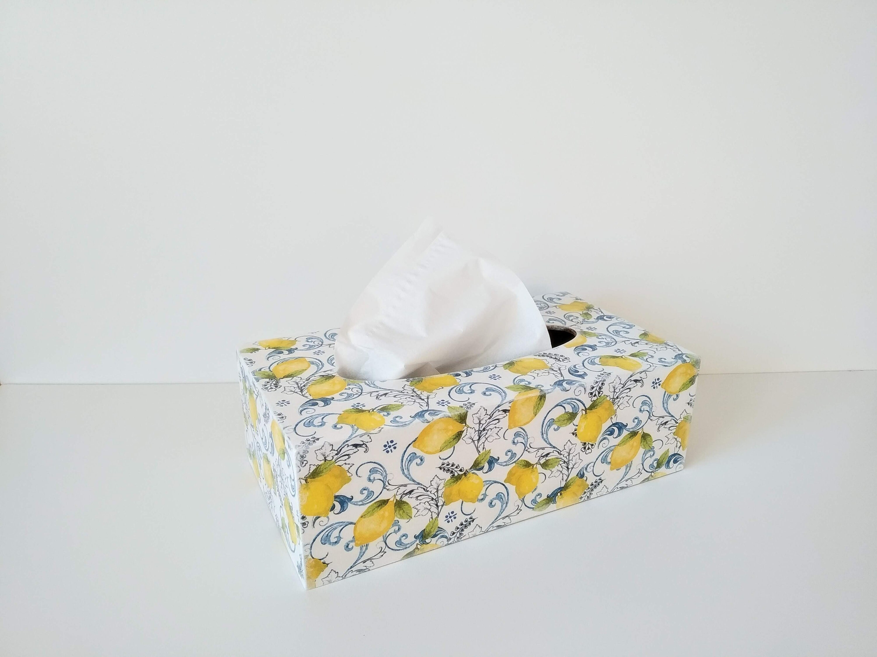 White Tissue Box Holder Rectangular for Kitchenwooden Tissue Etsy UK