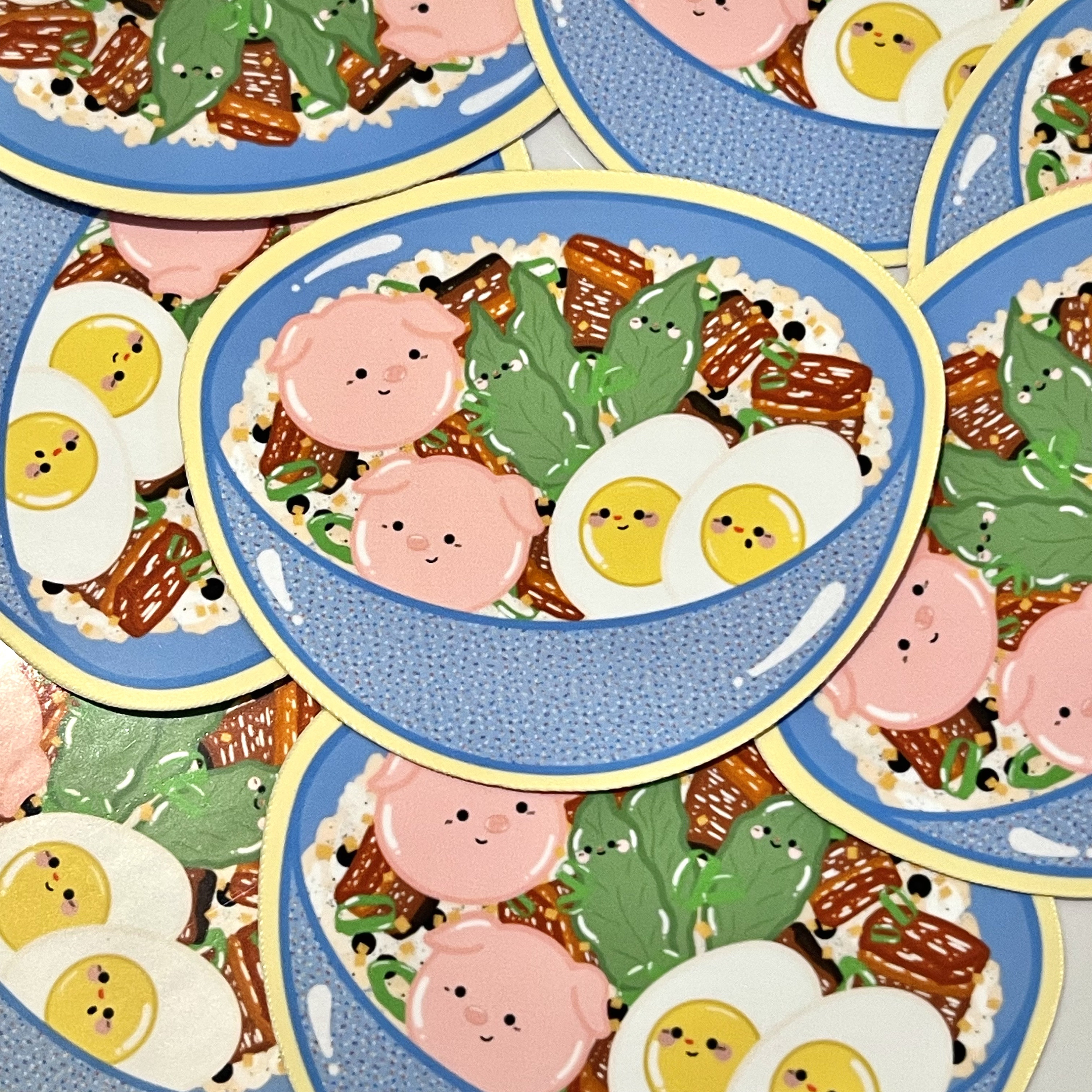 Pork Adobo & Rice | Filipino Sticker | Glossy Sticker | Water-resistant ...