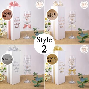 I've Waited 9 Months For This CHAMPAGNE / Prosecco Glass + Optional Gift Box, New Mummy Gift, Pregnancy Gift, Baby Shower, New Baby image 3